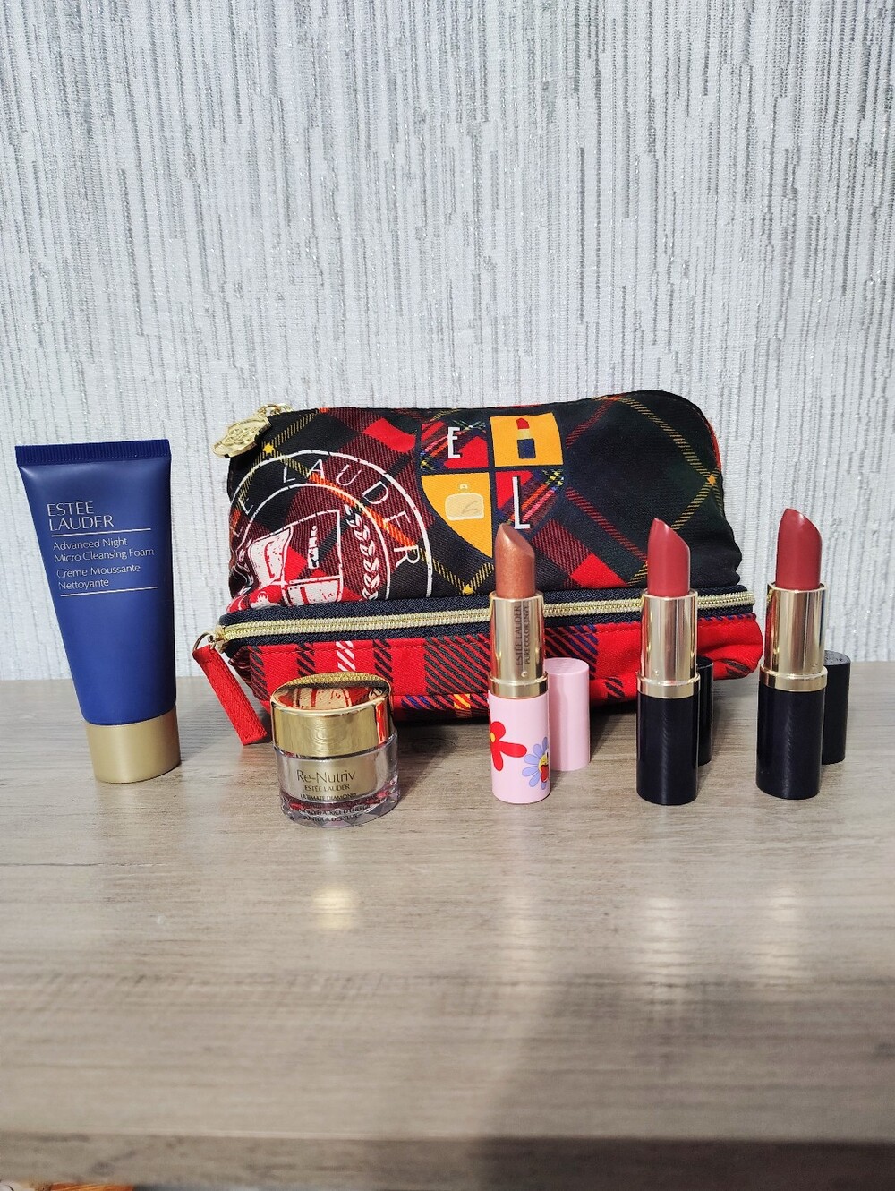 Estee Lauder Skincare & Lipstick Bundle